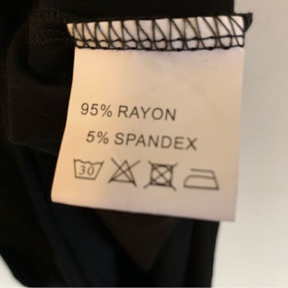 Huskary Maxi Dress Black Stretch U Shaped Bottom Sz Large NWT Gorgeous - Picture 4 of 5